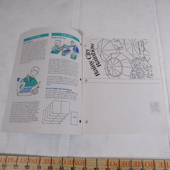 Rainy City Rainbow BIG BOOK (almost 2 feet tall) with teacher pages CLASSROOM - Picture 9 of 11